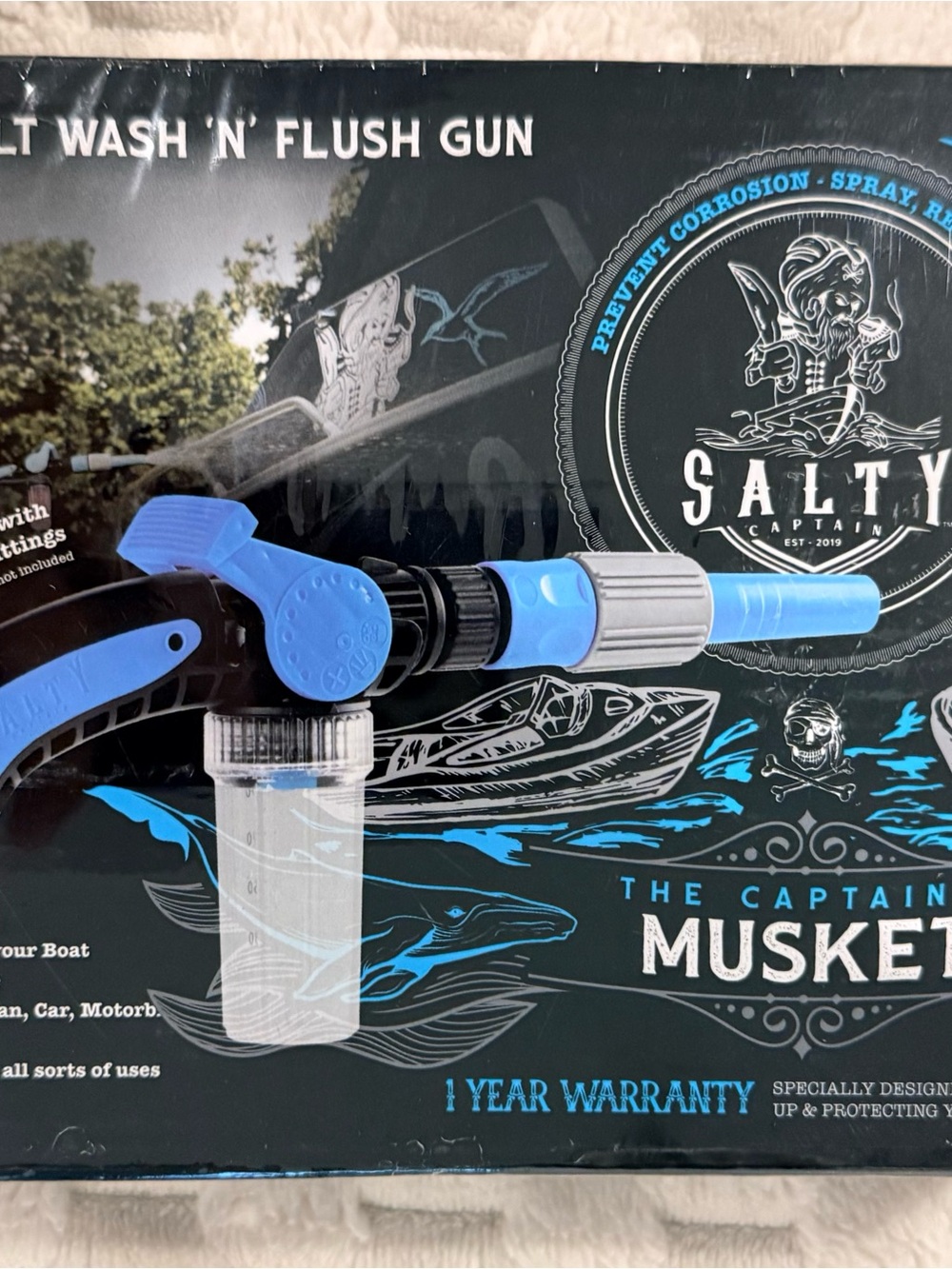 Salty Captain wash & flush gun Boat and more